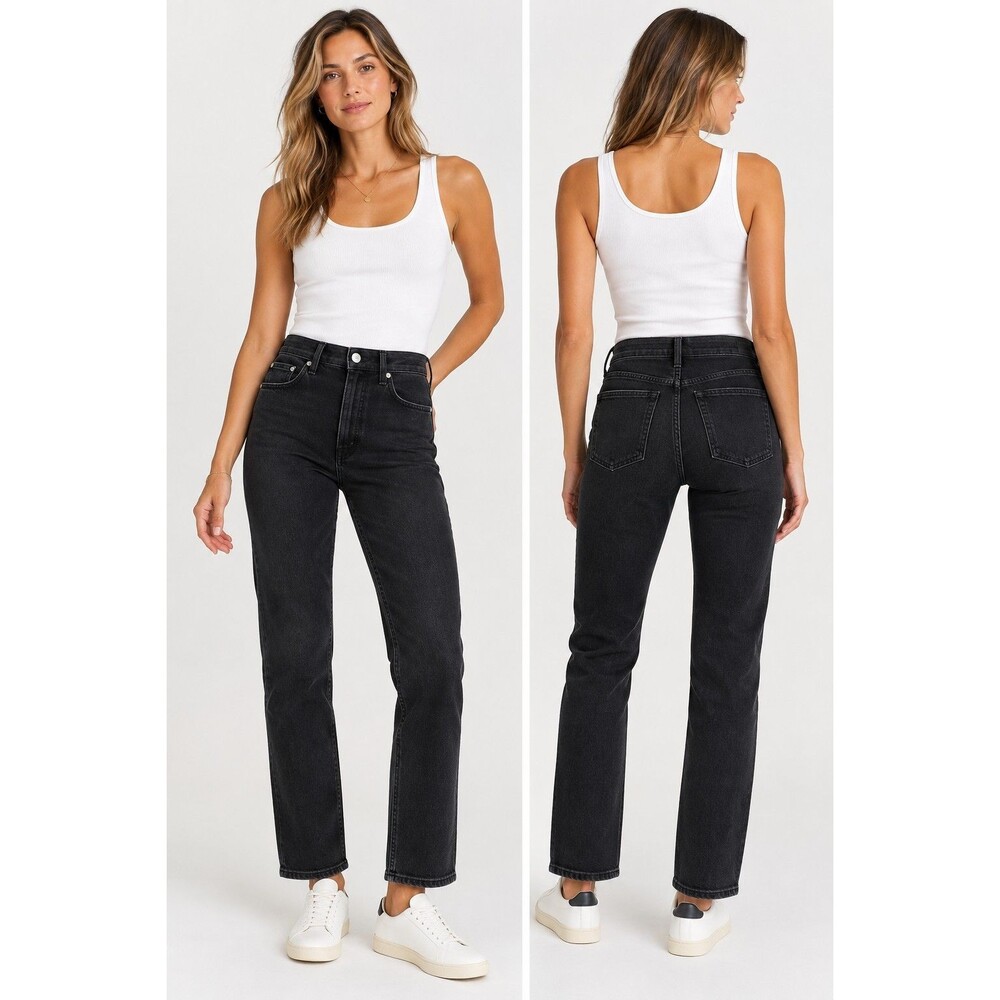 COH Citizens of Humanity Zurie Jeans Women’s 25 Black High Rise Straight Leg USA